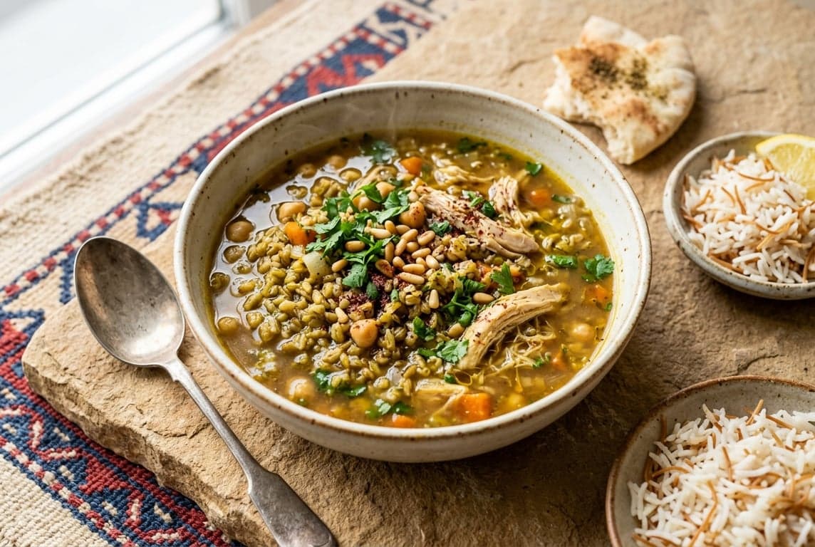 Freekeh & Chicken Soup