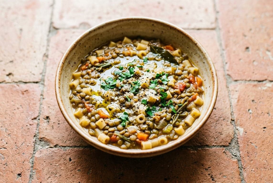 Pasta con Lenticchie