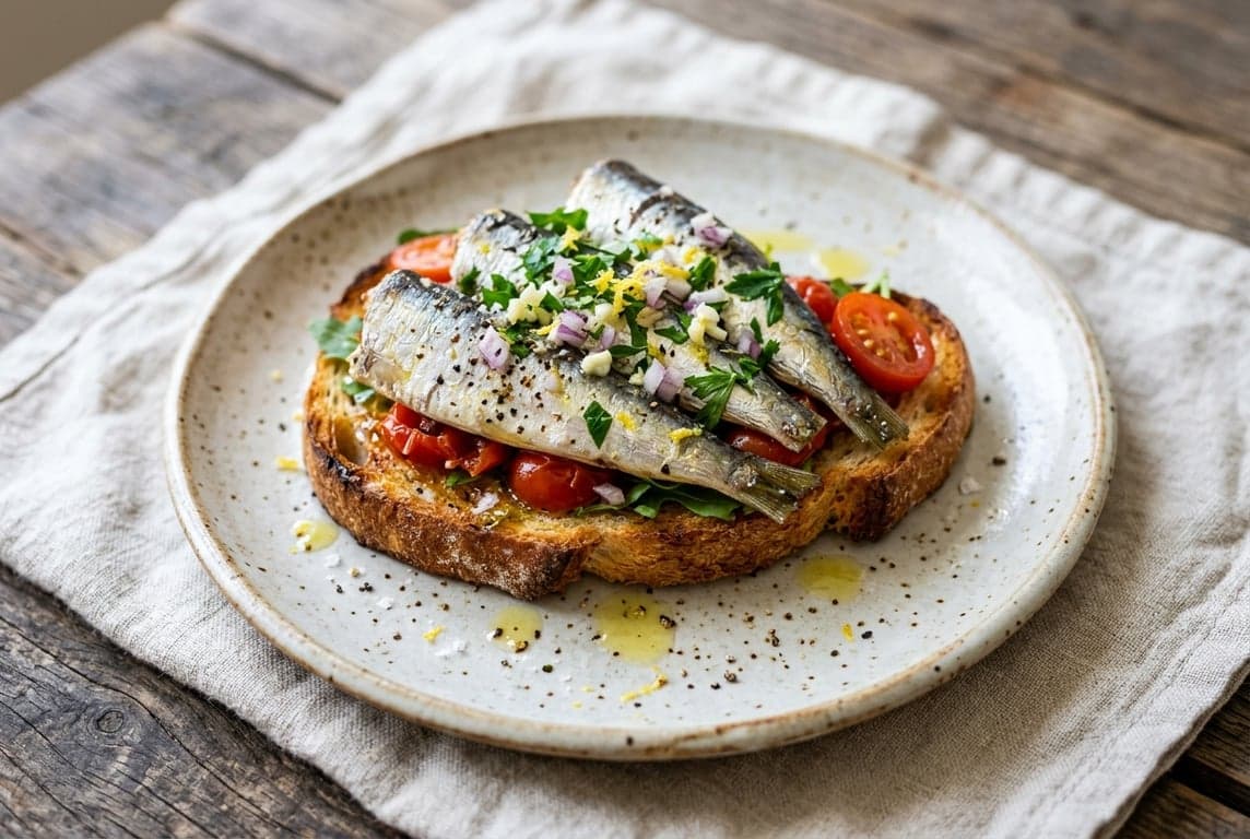 Portuguese Sardine Toast