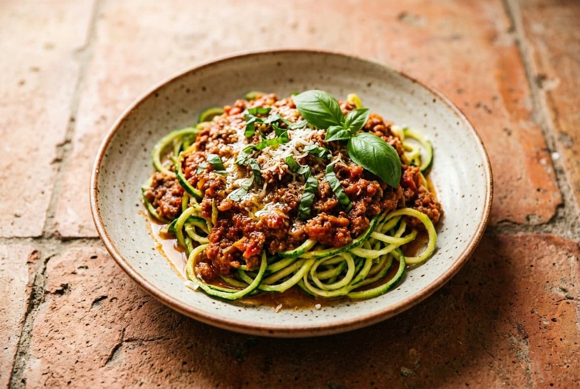 Zucchini Noodle Bolognese