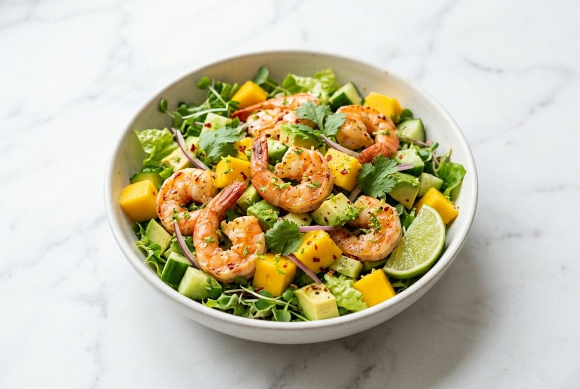 Mango Avocado Prawn Salad