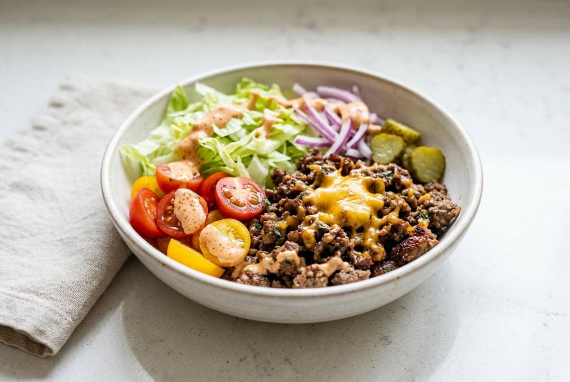 Bunless Burger Bowl