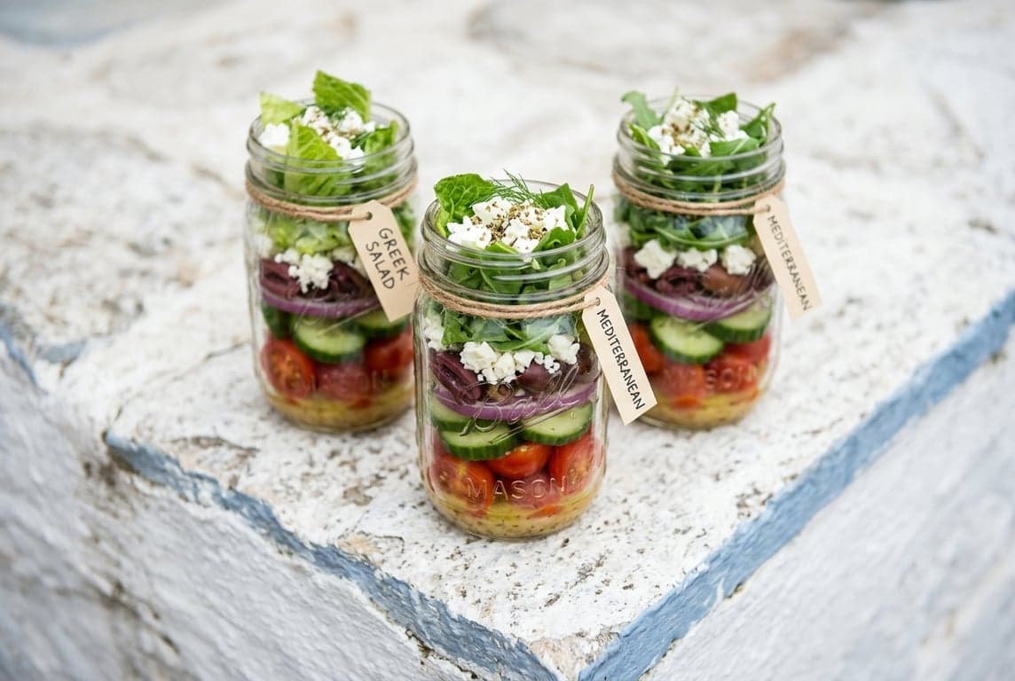 Greek Salad Jars