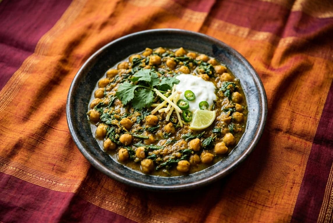 Chana Saag (Chickpea & Spinach Curry)