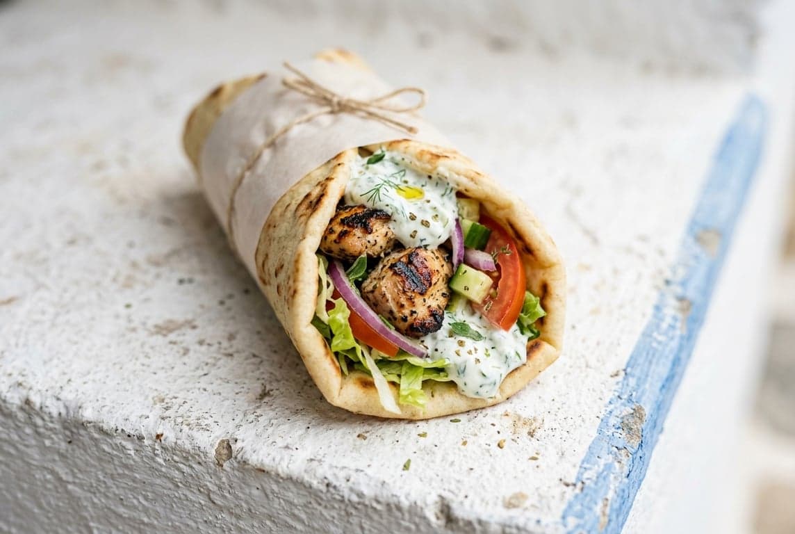 Chicken Souvlaki Wrap