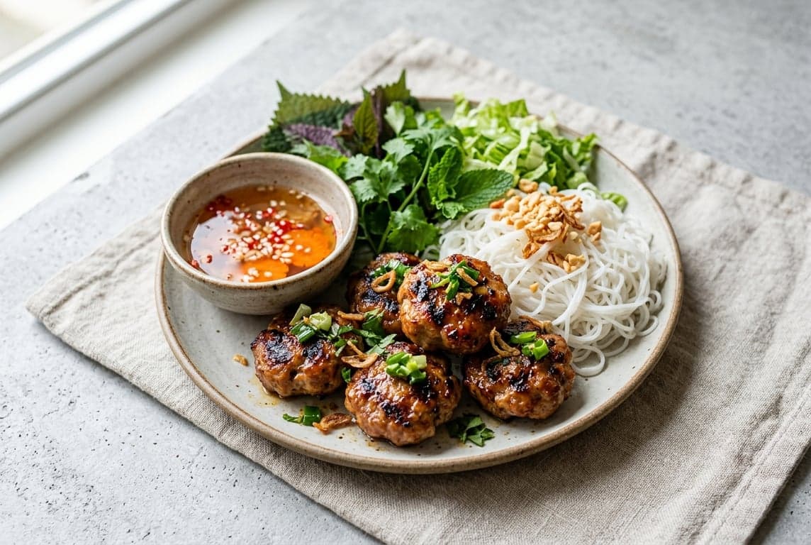 Vietnamese Grilled Pork Patty Bites