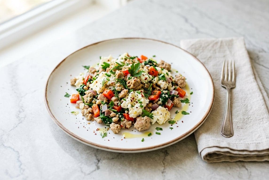 Turkey & Egg White Scramble