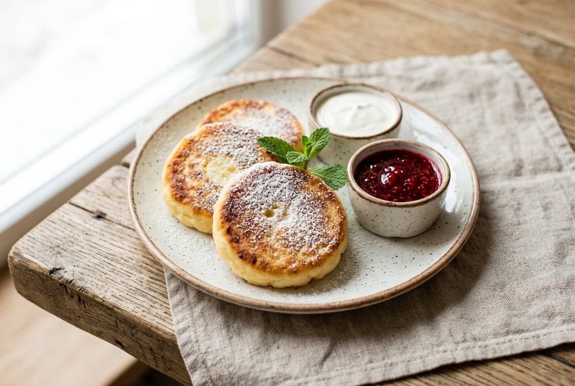 Syrniki (Cottage Cheese Pancakes)