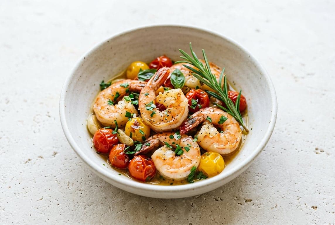 One-Pan Prawn & Cherry Tomatoes