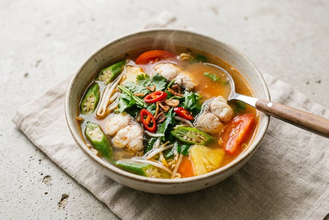 Canh Chua (Sweet & Sour Fish Soup)