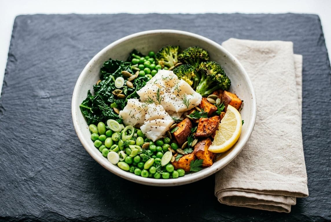 Fish & Sweet Potato Bowl