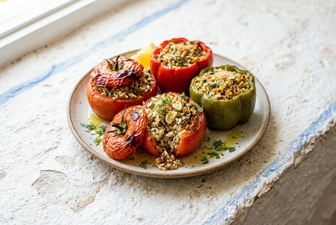 Gemista (Stuffed Tomatoes & Peppers)
