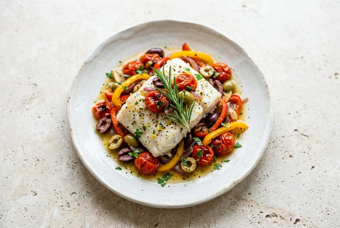 Mediterranean Baked Cod