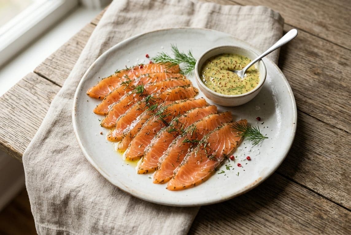 Gravlax with Mustard Dill Sauce