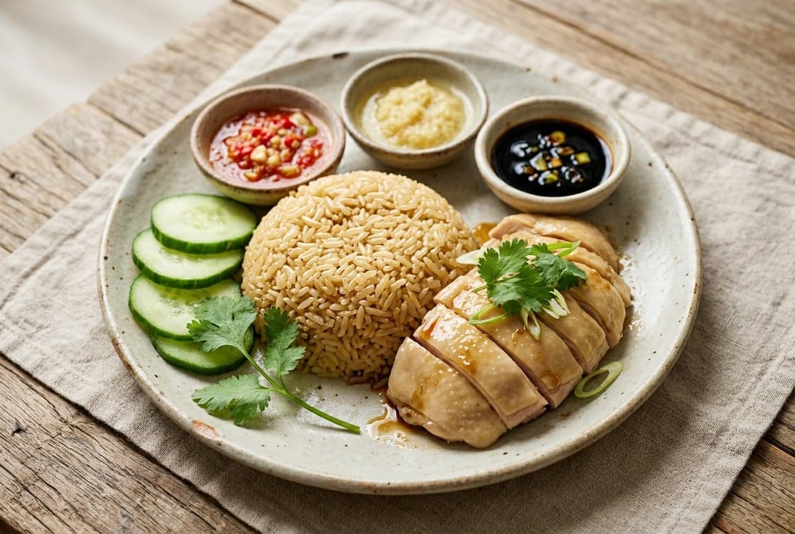 Hainanese Chicken Rice recipe on Forkie