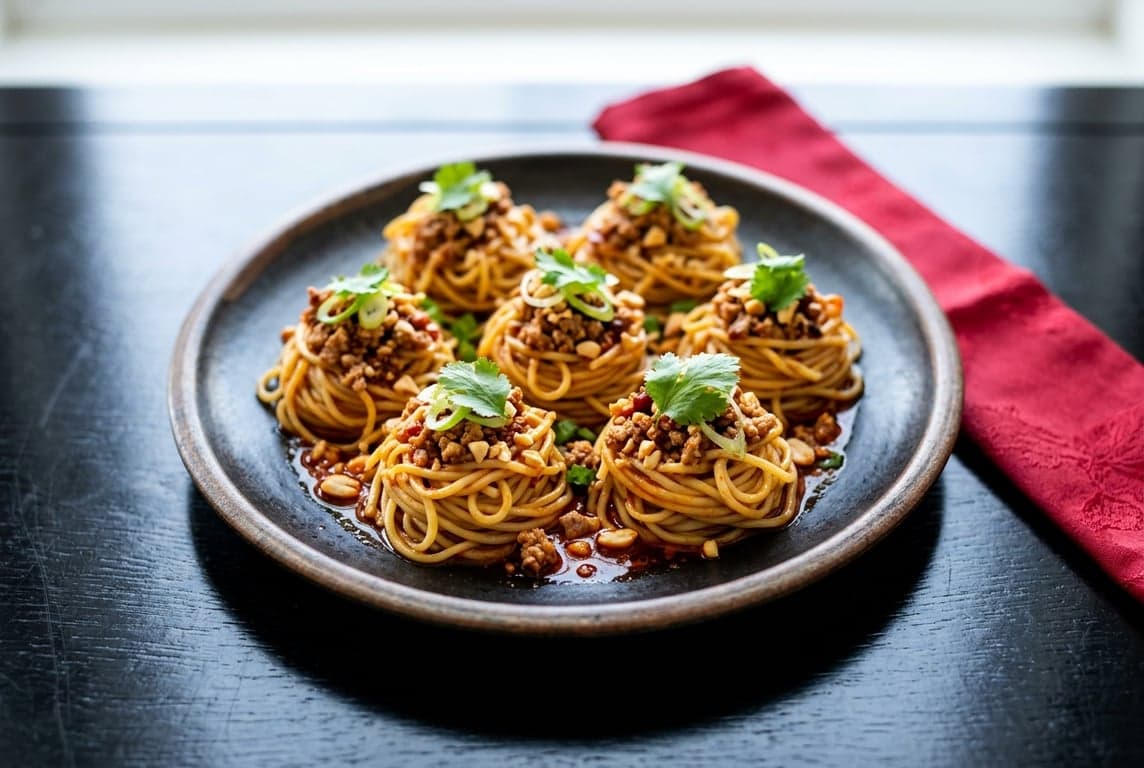 Sichuan Dan Dan Noodle Bites