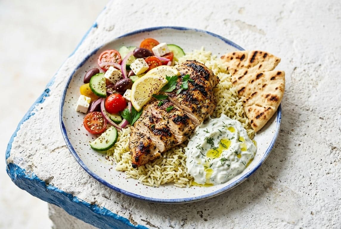 Greek Chicken & Tzatziki Plate