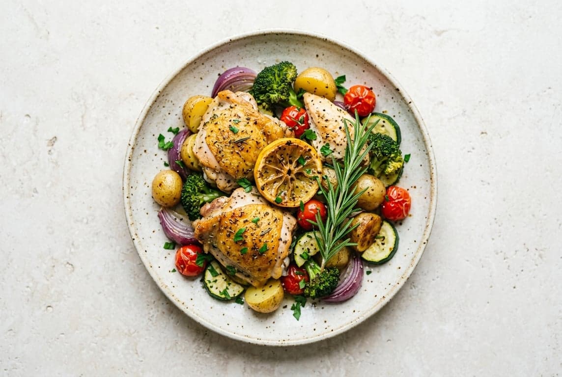 One-Pan Lemon Chicken & Vegetables