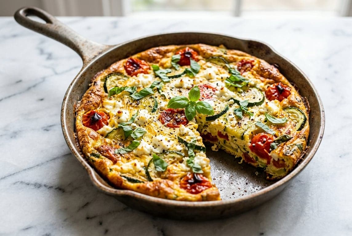 Italian Frittata with Courgette & Feta