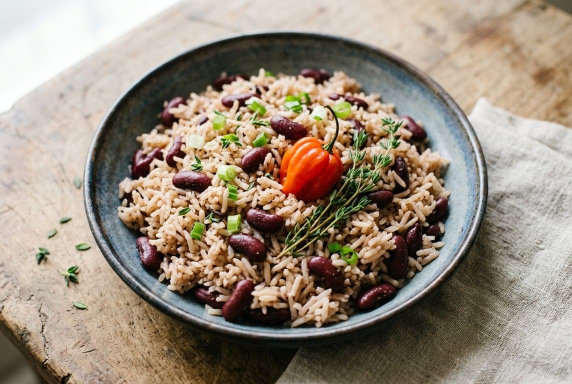 Jamaican Rice and Peas recipe on Forkie