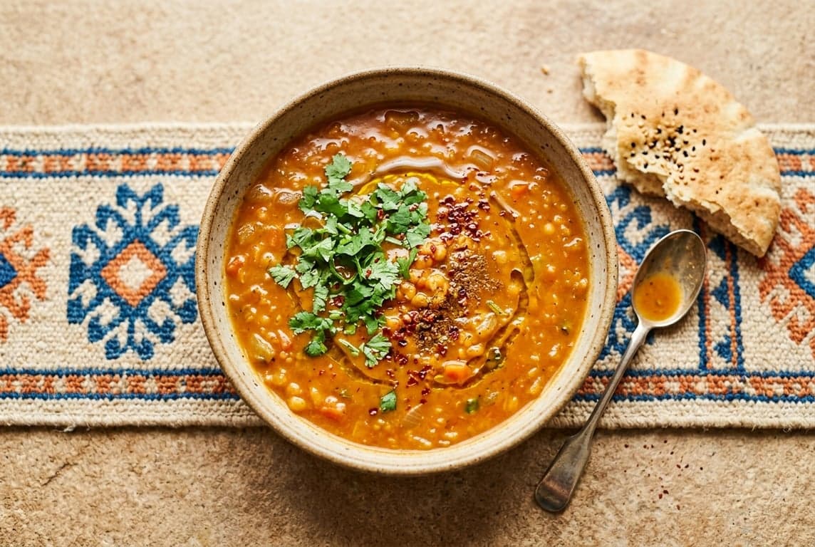 Middle Eastern Red Lentil Soup