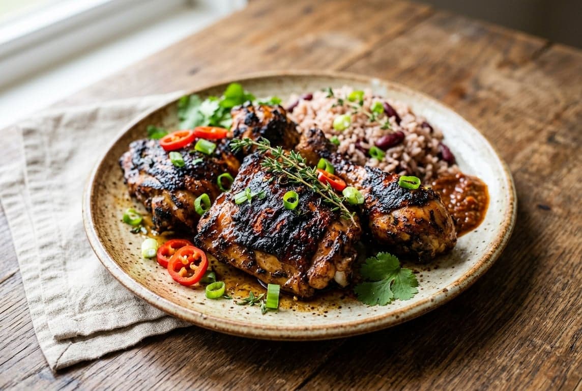 Jerk Chicken recipe on Forkie