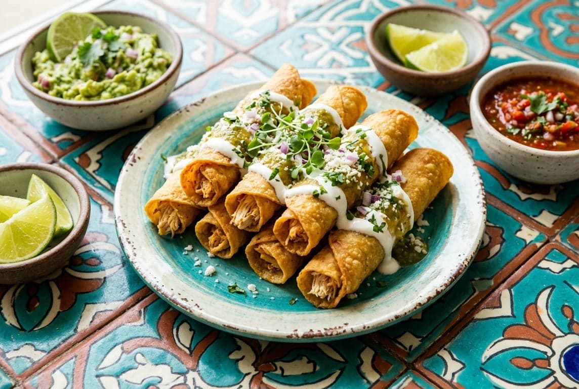 Crispy Chicken Taquitos