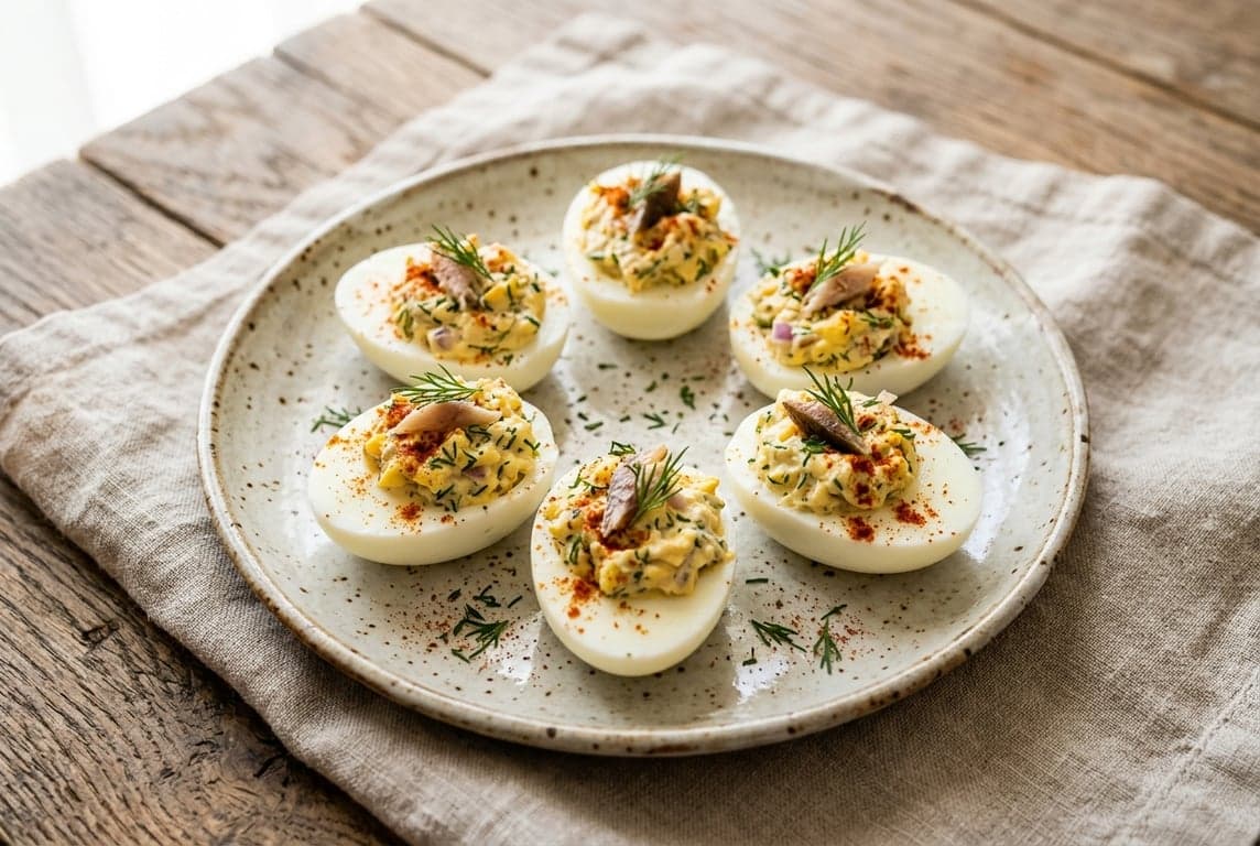 Slavic Stuffed Egg Halves