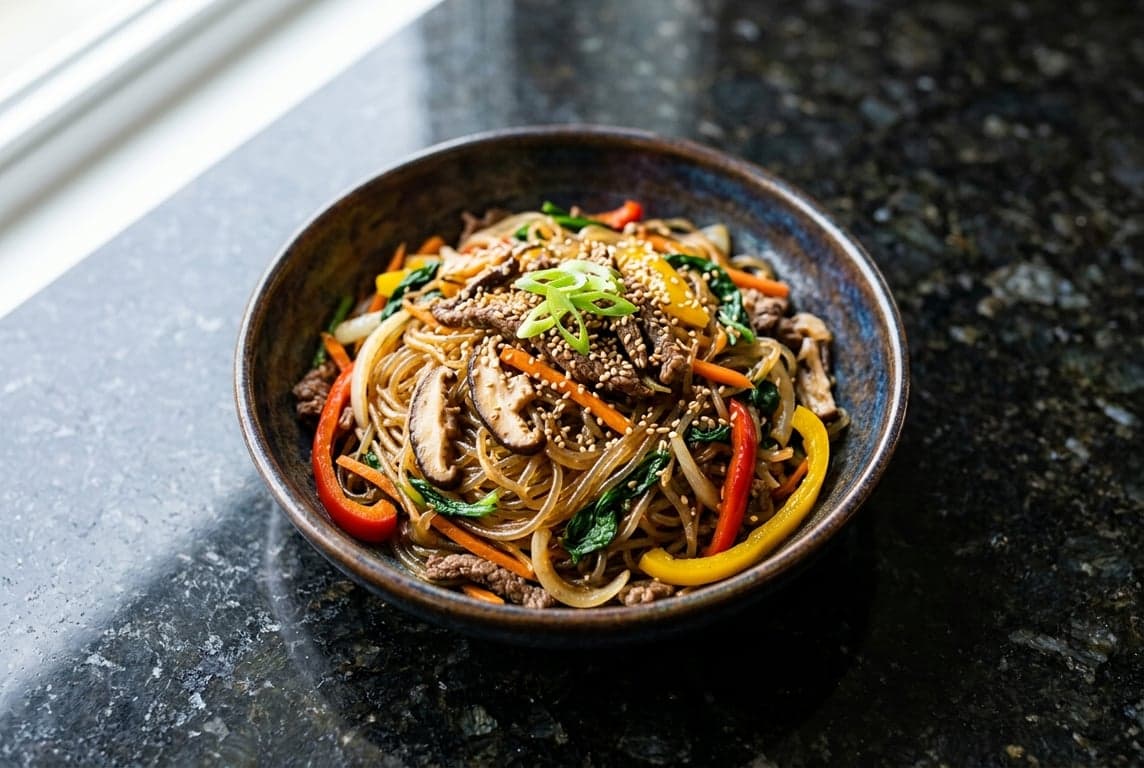Japchae (Glass Noodle Stir-Fry)