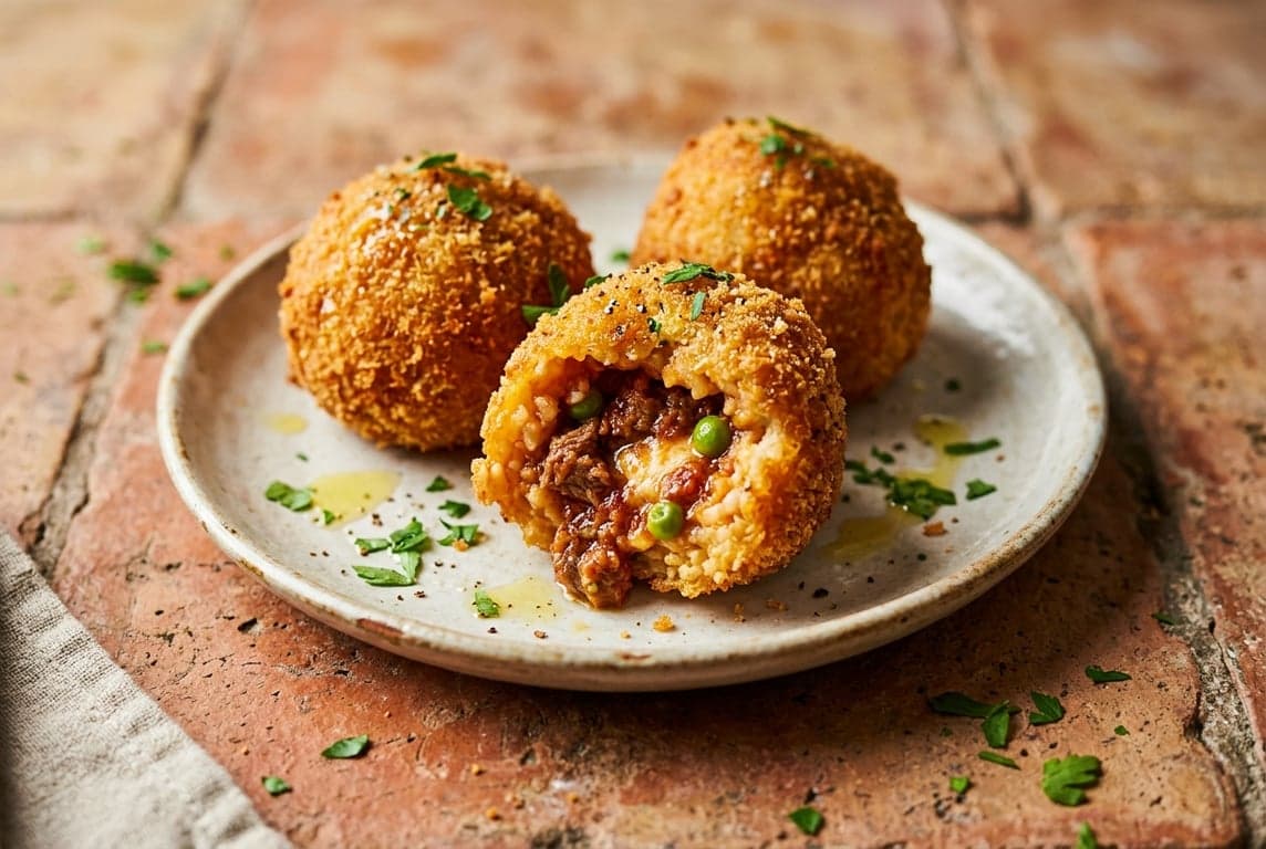 Arancini al Ragù (Sicilian Rice Balls)
