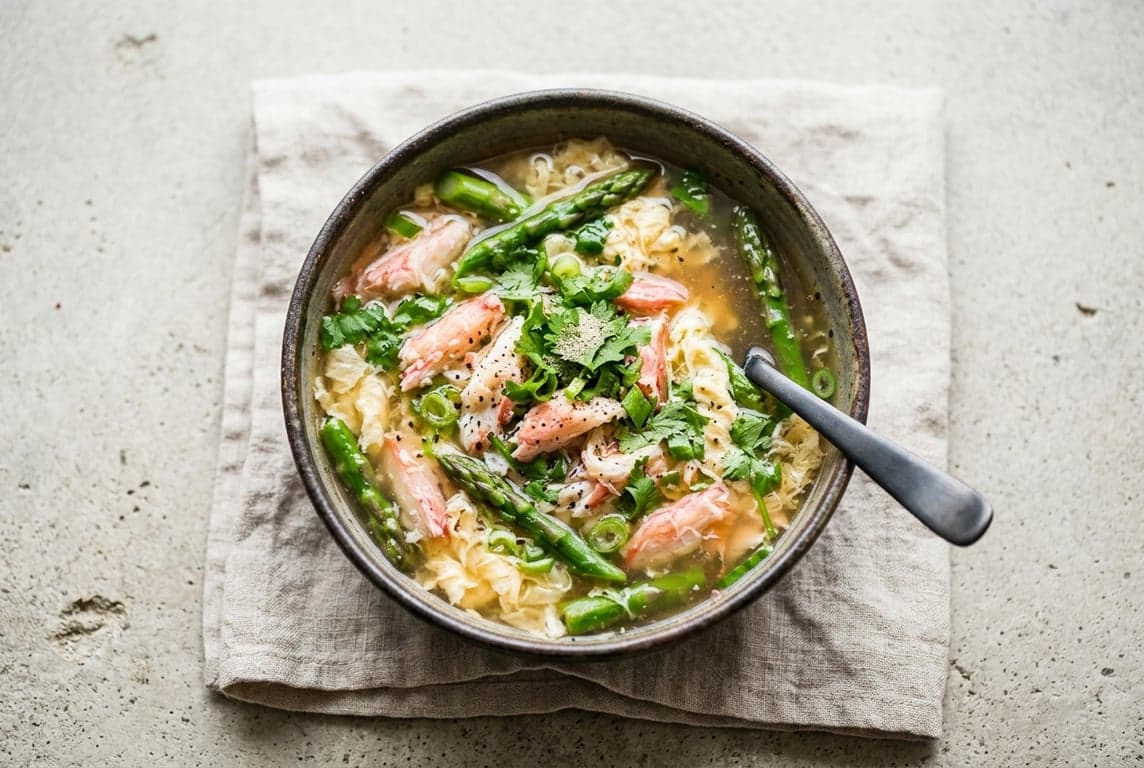 Crab & Asparagus Soup