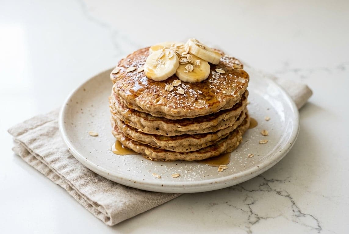 Banana Oat Pancakes