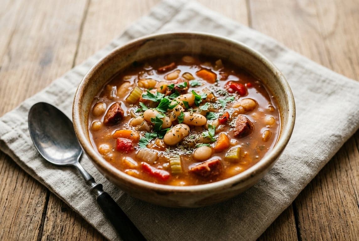 Grah (Balkan Smoky Bean Soup) recipe on Forkie