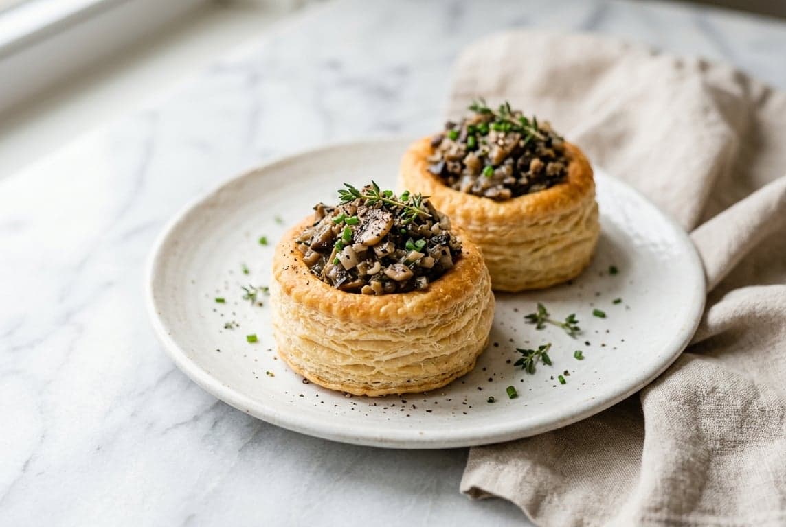 Vol-au-Vent with Mushroom Duxelles