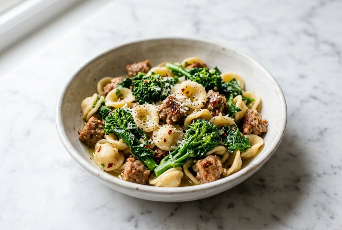 Orecchiette with Sausage & Broccoli