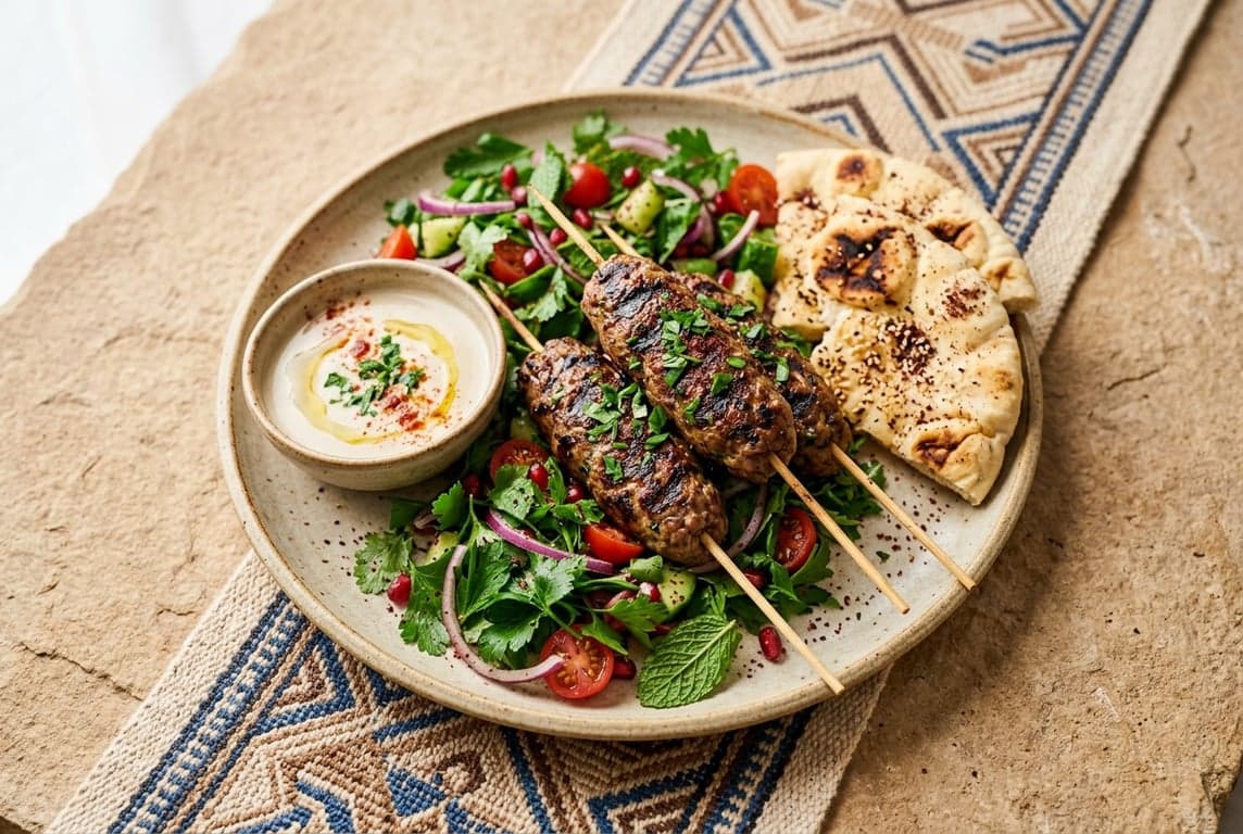 Lamb Kofta with Herb Salad