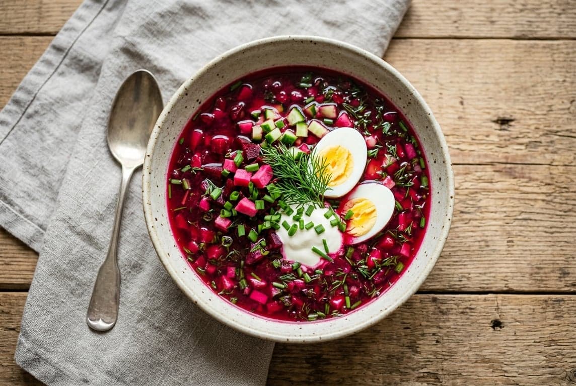 Kholodnik (Cold Beet Soup)