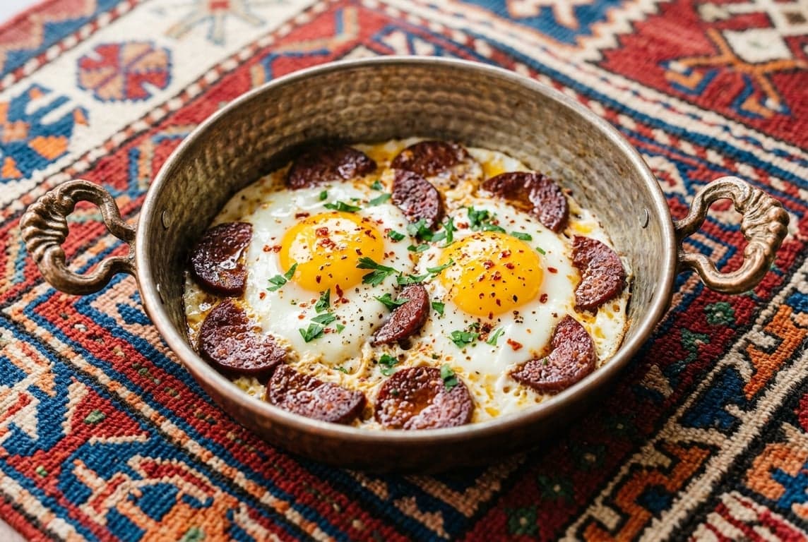Sucuklu Yumurta (Eggs with Cured Sausage)