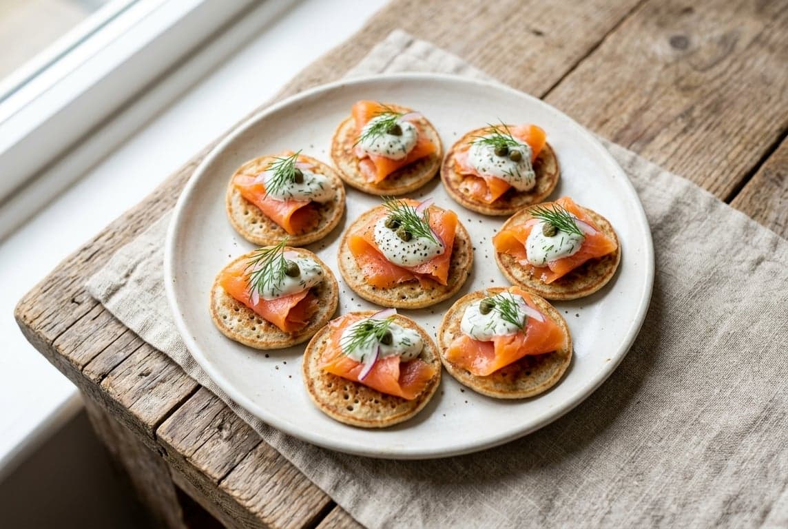 Smoked Salmon & Blinis Plate