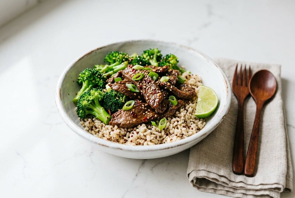 Lean Beef & Broccoli Rice Bowl
