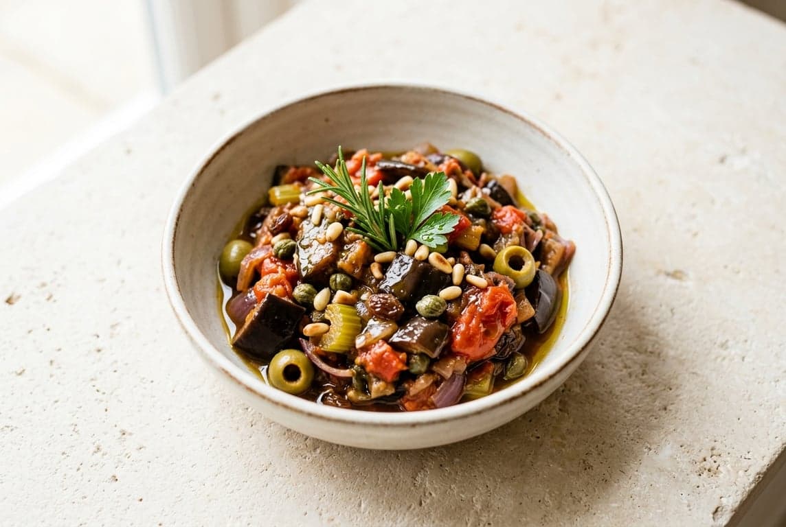 Caponata (Sicilian Sweet & Sour Aubergine)