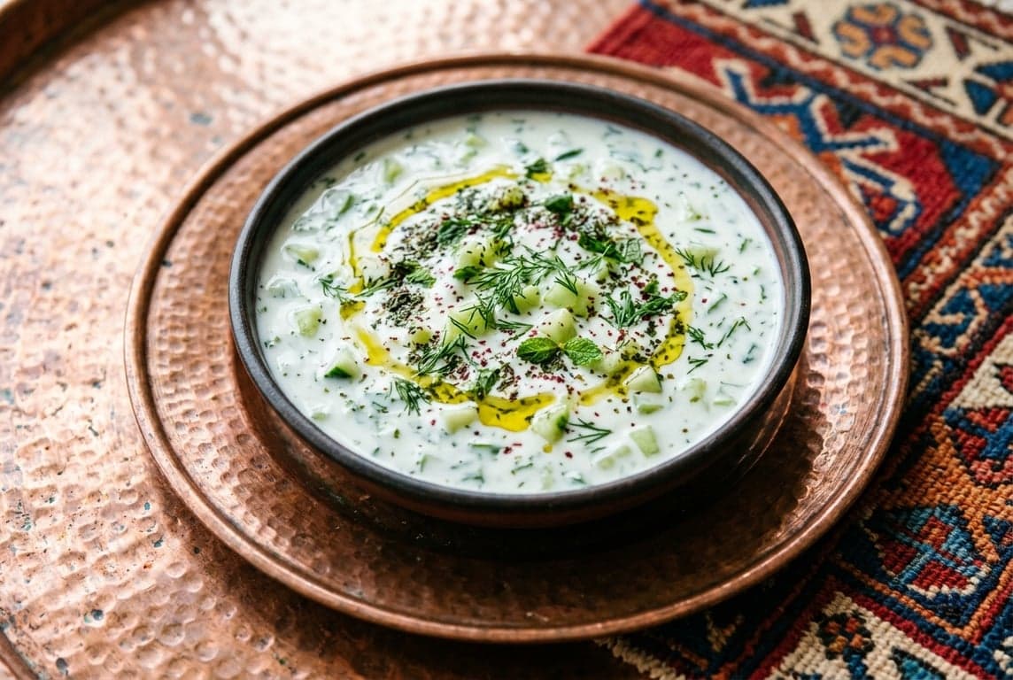 Cacık (Cucumber Yogurt Soup)