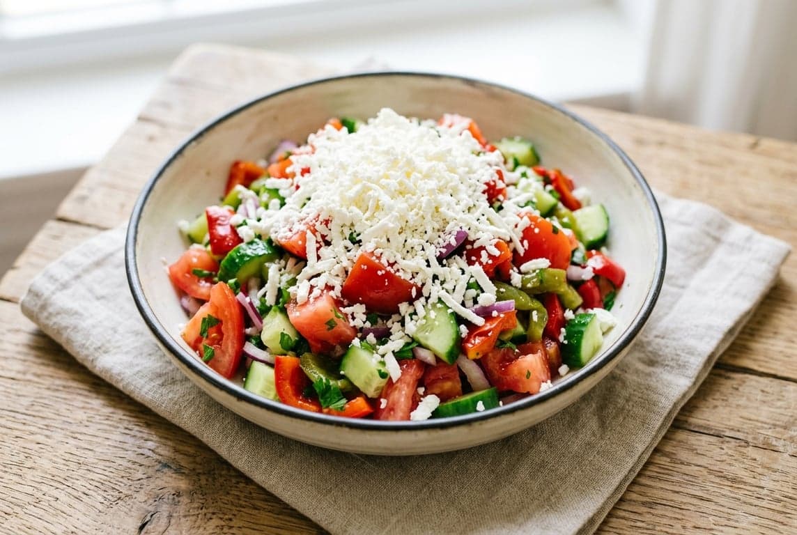 Shopska Salad recipe on Forkie