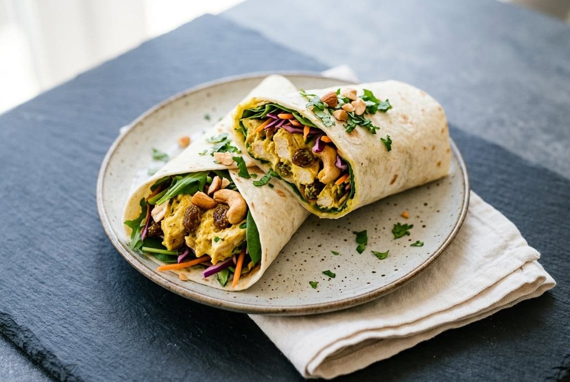Coronation Chicken Wrap