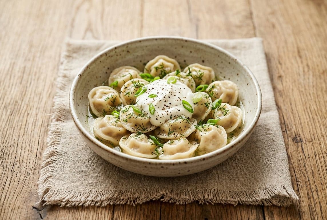 Pelmeni with Sour Cream