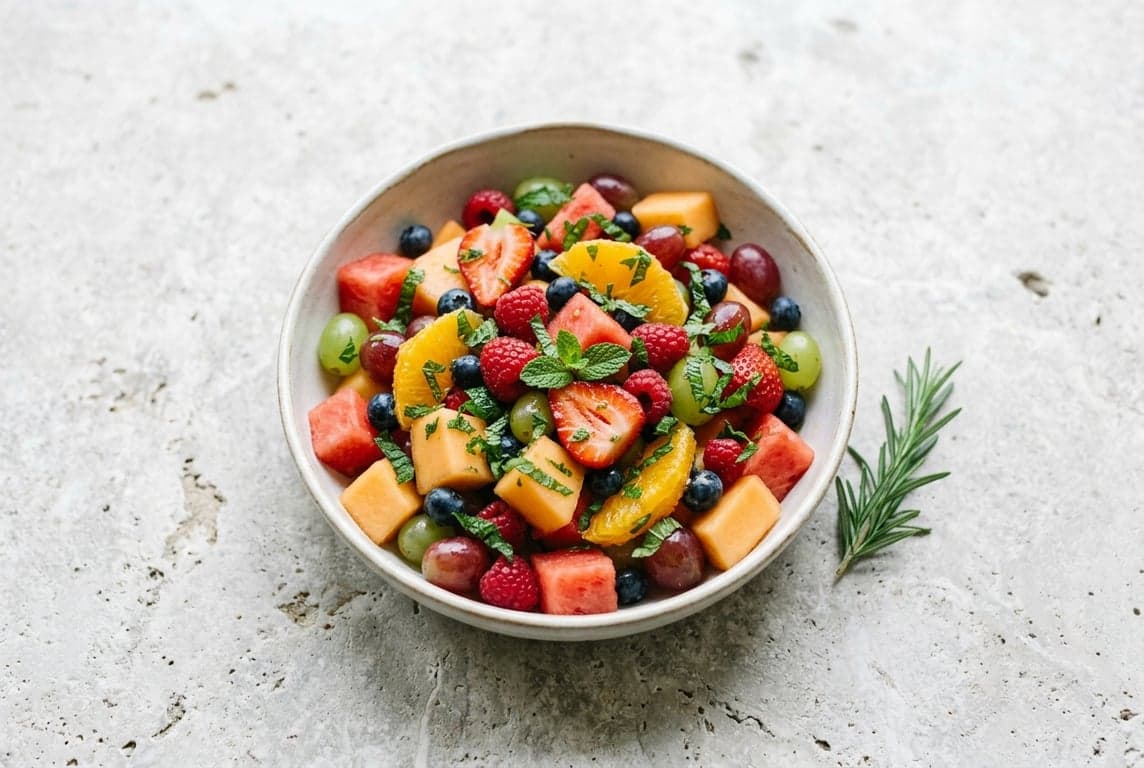 Fresh Fruit Salad with Mint