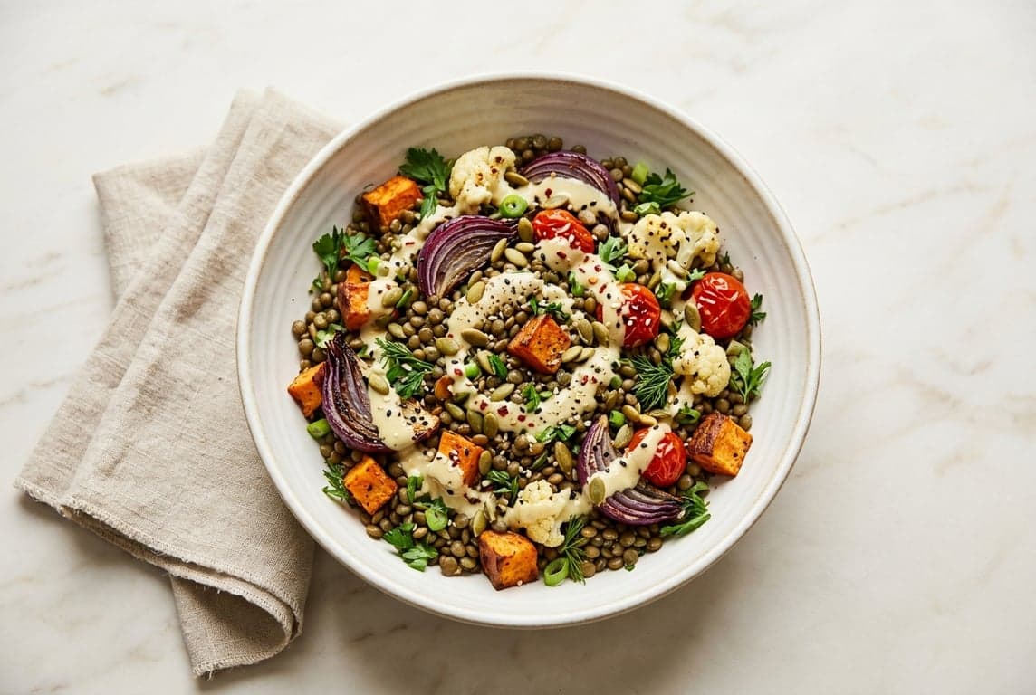French Lentil Salad Bowl