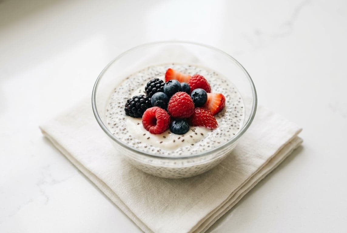 Chia Pudding with Mixed Berries