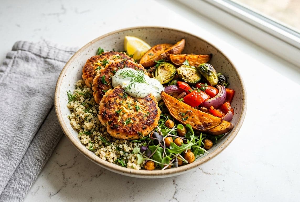Salmon Patty Bowl