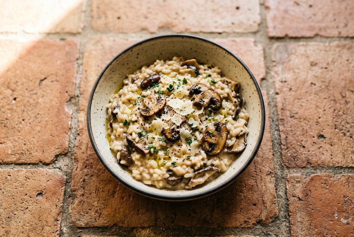 Mushroom Risotto Bowl